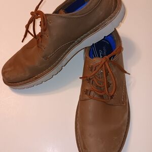 2021 Clarks Collection Shoes (15522) Preowned Brown Leather Men's Sz 11 Medium